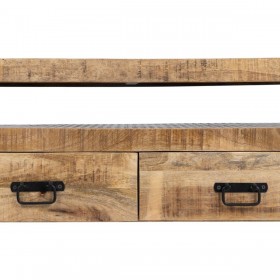 Tavolo aggiuntivo MARA Nero Naturale 100 x 60 x 45 cm 100 x 45 x 60 cm
