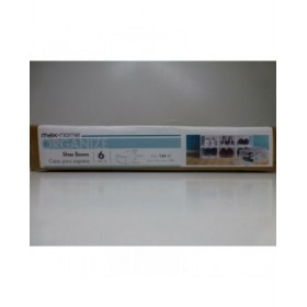 Scatola da scarpe impilabile Max Home Bianco 6 Unità polipropilene ABS 23 x 14,5 x 33,5 cm