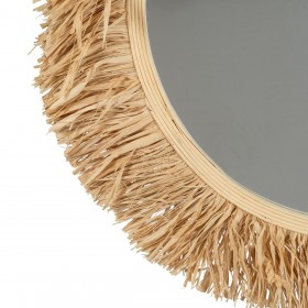 Specchio da parete Naturale 75 x 1,5 x 75 cm