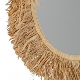 Specchio da parete Naturale 75 x 1,5 x 75 cm