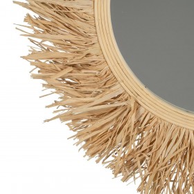 Specchio da parete Naturale 55 x 1,5 x 55 cm