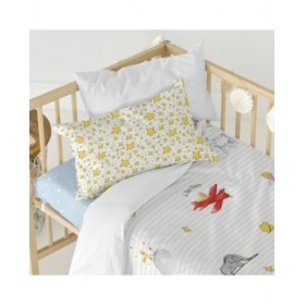 Set di copripiumino HappyFriday Le Petit Prince Son Monde Multicolore Culla Neonato 2 Pezzi