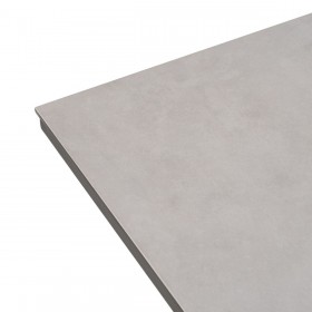 Tavolo da Pranzo Bianco Nero Ceramica Alluminio Cristallo 180 x 100 x 77 cm