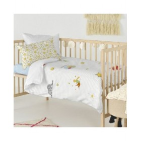Set di copripiumino HappyFriday Le Petit Prince Son Monde Multicolore Culla Neonato 2 Pezzi
