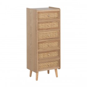 Cassettiera SAMIR Naturale 40 x 30 x 104 cm