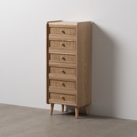 Cassettiera SAMIR Naturale 40 x 30 x 104 cm