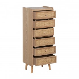 Cassettiera SAMIR Naturale 40 x 30 x 104 cm