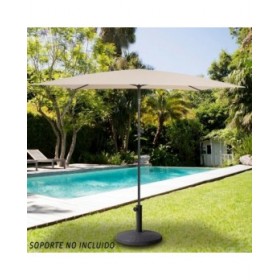 Ombrellone Aktive Crema Acciaio 200 x 230 x 125 cm