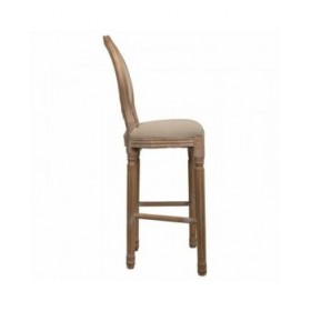Sgabello Alexandra House Living Marrone Tela Legno d'albero della gomma 42 x 121 x 48 cm