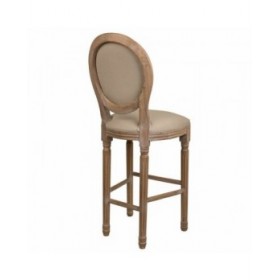 Sgabello Alexandra House Living Marrone Tela Legno d'albero della gomma 42 x 121 x 48 cm