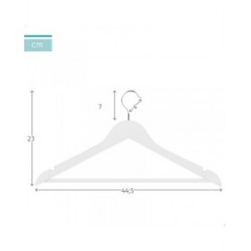 Set di Grucce Max Home Bianco Legno Acciaio 44,5 x 23 x 1 cm 10 Pezzi (6 Unità)