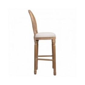 Sgabello Alexandra House Living Crema Rattan Legno d'albero della gomma 42 x 121 x 48 cm