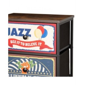 Cassettiera Max Home Vintage 45 x 98 x 30 cm