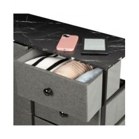 Cassettiera Max Home Grigio Marmo 80 x 62 x 30 cm