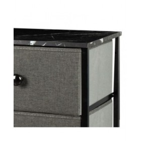 Cassettiera Max Home Grigio Marmo 80 x 62 x 30 cm