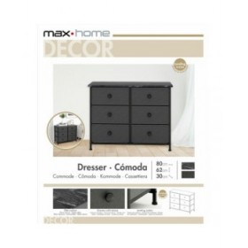 Cassettiera Max Home Grigio Marmo 80 x 62 x 30 cm