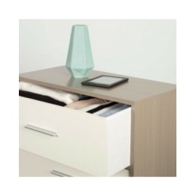 Cassettiera Max Home Bianco Grigio Moderno 58 x 91 x 30 cm