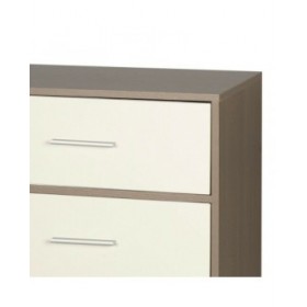 Cassettiera Max Home Bianco Grigio Moderno 58 x 91 x 30 cm