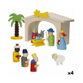 Presepe di Natale Woomax Legno plywood 23 x 16 x 11 cm (4 Unità)