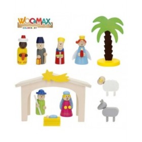 Presepe di Natale Woomax Legno plywood 23 x 16 x 11 cm (4 Unità)