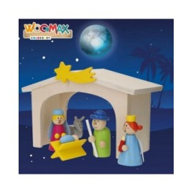 Presepe di Natale Woomax Legno plywood 23 x 16 x 11 cm (4 Unità)