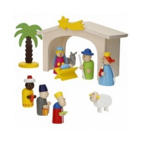 Presepe di Natale Woomax Legno plywood 23 x 16 x 11 cm (4 Unità)