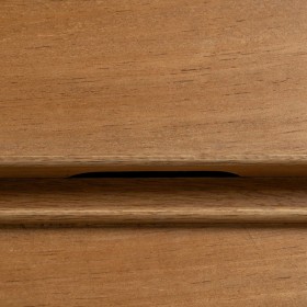 Credenza MARIGNI Nero Naturale Ferro Legno MDF 160 x 42,5 x 79 cm