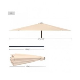 Ombrellone Aktive Beige Ø 250 cm
