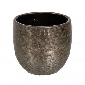 Vaso Metallizzato Ceramica 35 x 35 x 31 cm
