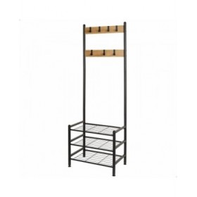 Appendiabiti con ripiano Max Home Acciaio Melammina Truciolare Minimalista 60 x 175 x 40 cm