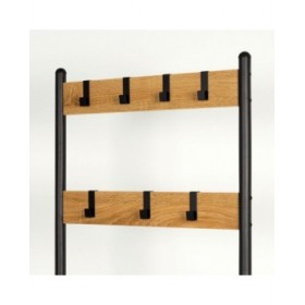 Appendiabiti con ripiano Max Home Acciaio Melammina Truciolare Minimalista 60 x 175 x 40 cm