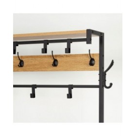 Appendiabiti con ripiano Max Home Acciaio Melammina Truciolare Minimalista 102 x 180 x 40 cm