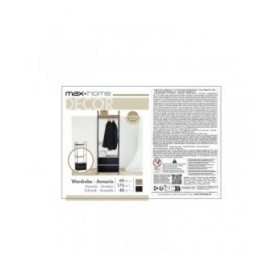 Armadio Max Home Stoffa Acciaio Melammina Truciolare 60 x 175 x 40 cm