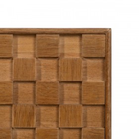 Comodino MARIGNI Nero Naturale Ferro Legno di frassino Legno MDF 51,5 x 42 x 56,5 cm