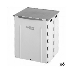 Secchio della spazzatura Aktive polipropilene TPR 31 x 38 x 27 cm (6 Unità)