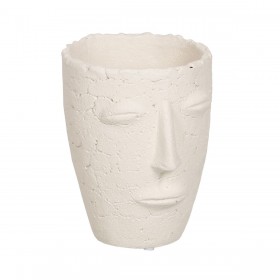 Vaso Crema Ceramica 15 x 15 x 19 cm