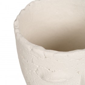 Vaso Crema Ceramica 15 x 15 x 19 cm