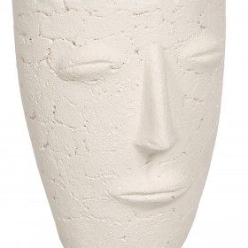 Vaso Crema Ceramica 15 x 15 x 19 cm