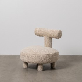 Sedia da Sala da Pranzo Beige 51 x 51 x 49 cm