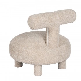 Sedia da Sala da Pranzo Beige 51 x 51 x 49 cm