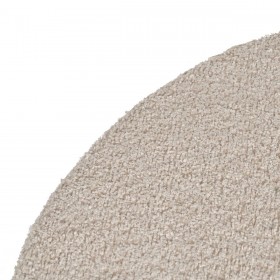 Puff Nero Beige Metallo Legno di pino Legno MDF 80 x 80 x 41 cm
