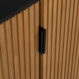 Credenza ORLEANS Nero Naturale Ferro Legno MDF 204 x 40 x 81,5 cm