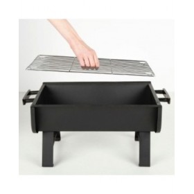 Barbecue Portatile Aktive Acciaio 45 x 25 x 30 cm Nero (2 Unità)