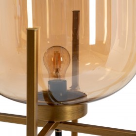 Lampada da tavolo Dorato Metallo Cristallo 40 W 220-240 V 39 x 39 x 73 cm
