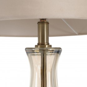 Lampada da tavolo Dorato Poliestere Metallo Cristallo 60 W 220-240 V 39 x 39 x 89 cm
