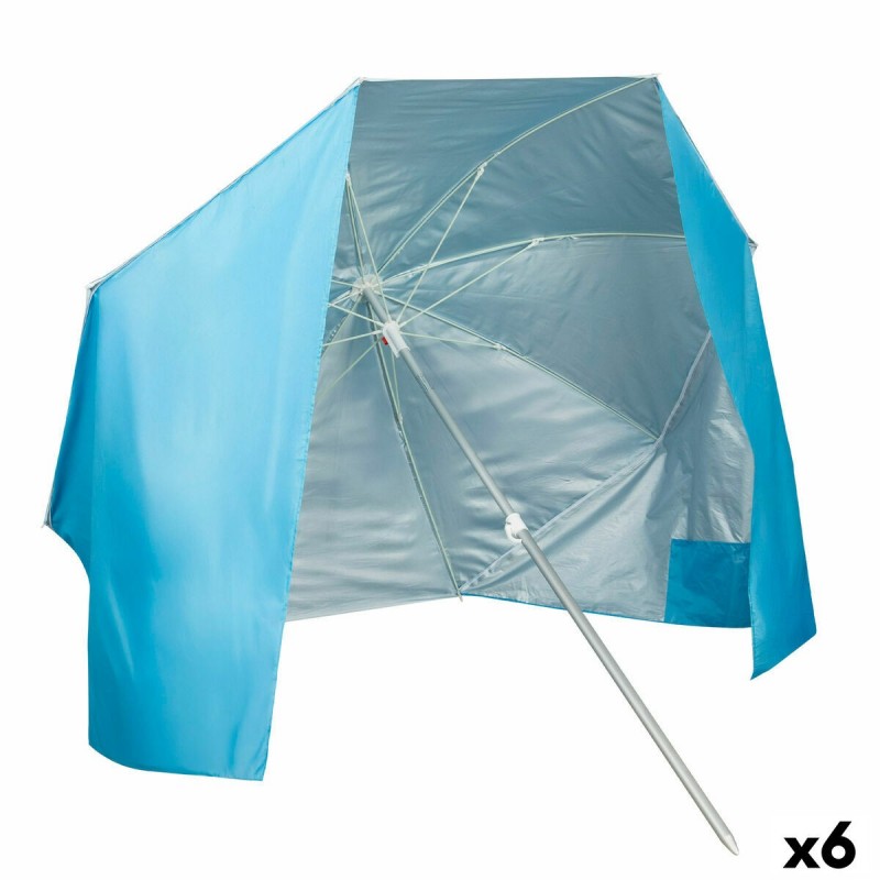 Ombrellone Aktive Azzurro 200 x 185 x 200 cm (6 Unità)