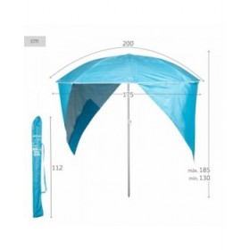 Ombrellone Aktive Azzurro 200 x 185 x 200 cm (6 Unità)