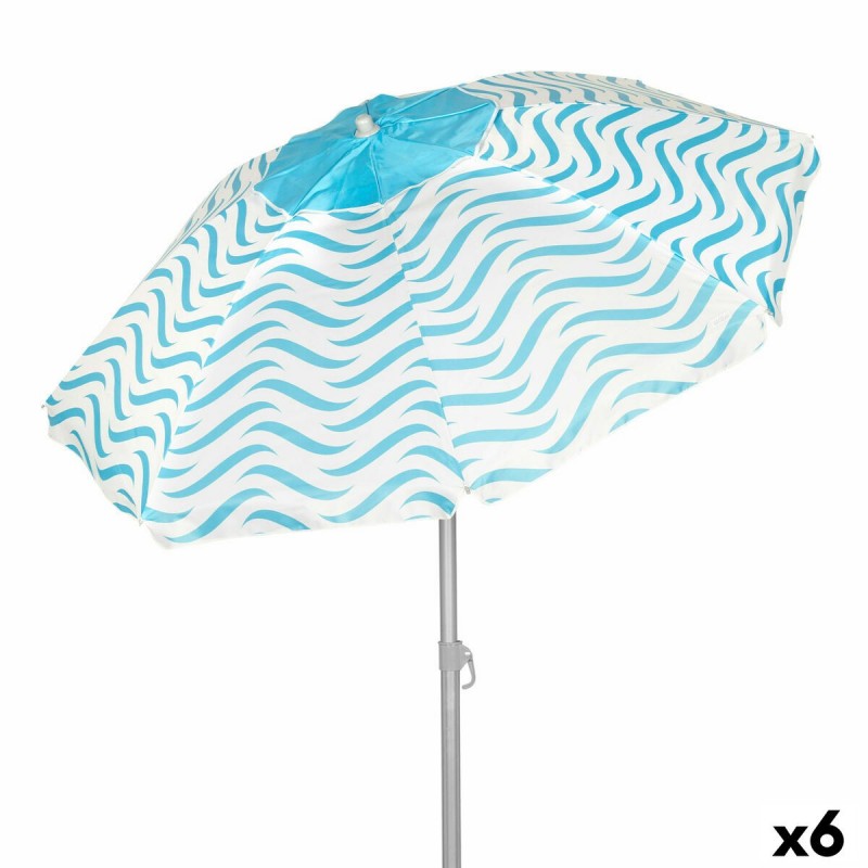 Ombrellone Aktive Azzurro Ø 200 cm 200 x 190 x 200 cm (6 Unità)