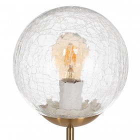 Lampada da Terra Dorato Metallo Cristallo 60 W 220-240 V 20 x 20 x 140 cm