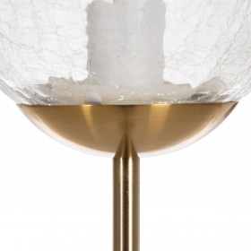 Lampada da Terra Dorato Metallo Cristallo 60 W 220-240 V 20 x 20 x 140 cm